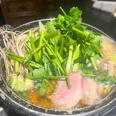 鴨セリ小鍋