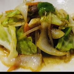 ラム肉(牛肉)野菜炒め