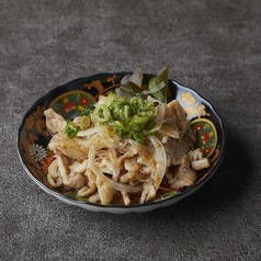 鶏皮の柚子味噌和え