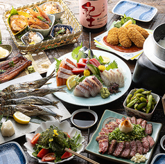 囲炉裏のおっきゃがり 活魚煙舎 かつぎょえんやのコース写真