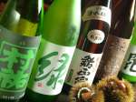 新潟の地酒や珍しい焼酎も豊富な「きんぎょ」コースは、＋500円で地酒8種＆本格焼酎19種も飲み放題！