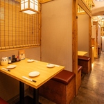 2名様～対応♪光と影の織りなす落ち着きの美空間個室で贅沢なひとときをお楽しみください。
