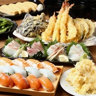 難波で"寿司×天ぷら×地酒"を楽しめる居酒屋♪