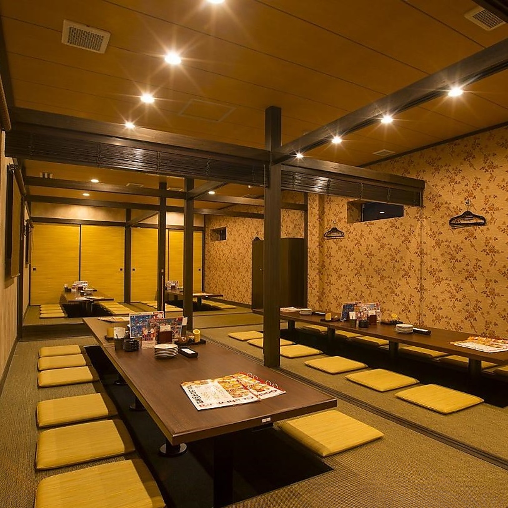 ゆったりくつろげる宴会お座敷は、会社の宴会などにももってこい！最大50名までOK