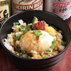 本店直伝 〆のバカ飯温玉ごはん