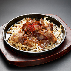 鉄板でジンギスカン