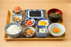 朝の生たまご定食