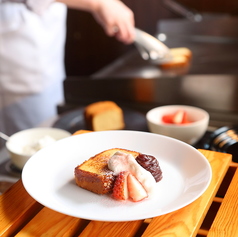 焼きたてカステラの小倉トースト風