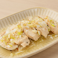蒸し鶏塩ポン酢