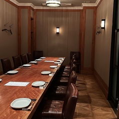 『団体様のみ&コースのみ』木の温もりを感じる大きなテーブル個室