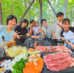 グランピングカフェ＆BBQ　“たき火”の写真
