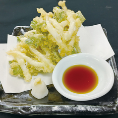 白魚と春菊の天ぷら