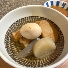 生姜味噌で食べる特製おでん