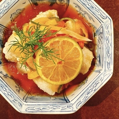 あんこう唐揚げとライム　西洋南蛮