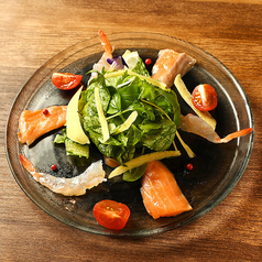 海老とサーモンのカルパッチョ