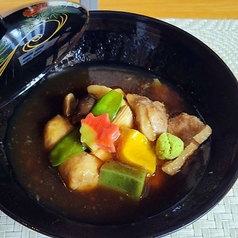 鴨と生麩の治部煮風