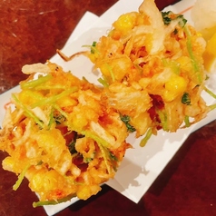 桜海老とトウモロコシかき揚げ