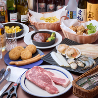 【こだわりのお肉に飲み放題が付いたBBQセットプラン】