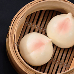 中華餡入り桃饅頭(2ケ)
