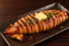 丸いかバター醤油焼き