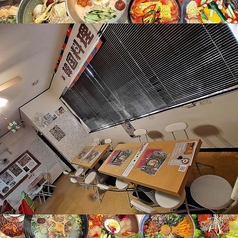 Bテーブル　５席写真説明一番奥Dテーブル　２～３席その手前Aテーブル　４席一番手前Bテーブル　５席