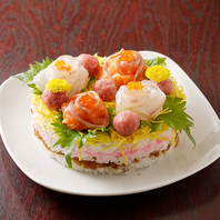 【誕生日向け♪】寿司ケーキ！