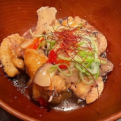 三河地鶏、あんかけ唐揚げ