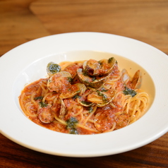 あさりのトマトパスタ