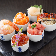 【一番人気】6種のミニ海鮮丼