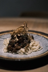 猪と栗のラグーソースパスタ