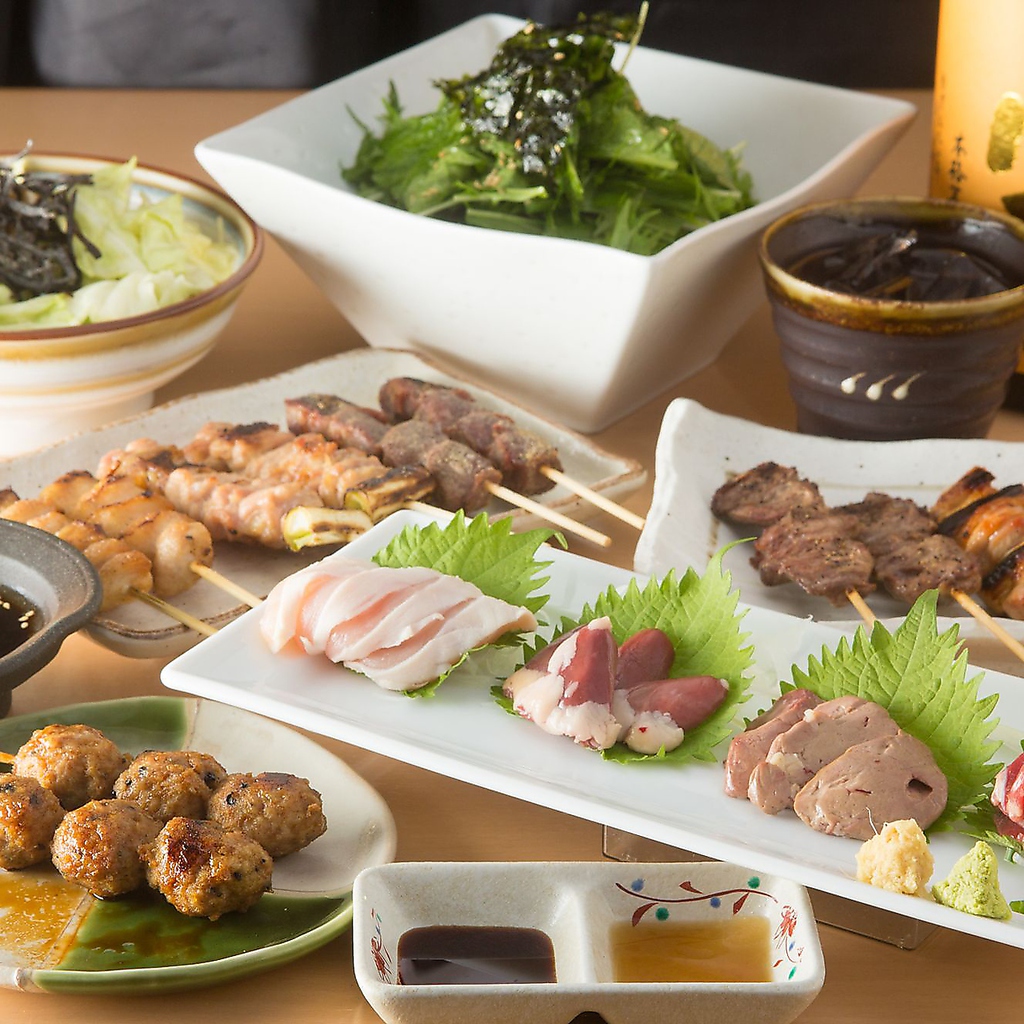 120分飲み放題付コース5000円～ご用意しています。自慢の焼き鳥を召し上がりください