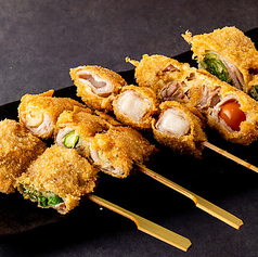野菜肉巻き揚げ串5点盛り合わせ