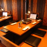 親しいお仲間と気兼ねなく楽しむお食事に◎