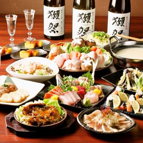 【大山鶏使用の焼き鳥やお鍋】3時間飲み放題付き3500円(税抜)～