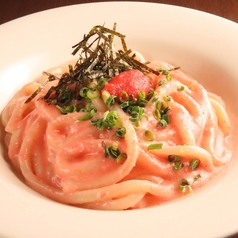 明太クリームうどん