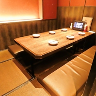 くつろげる個室をご用意