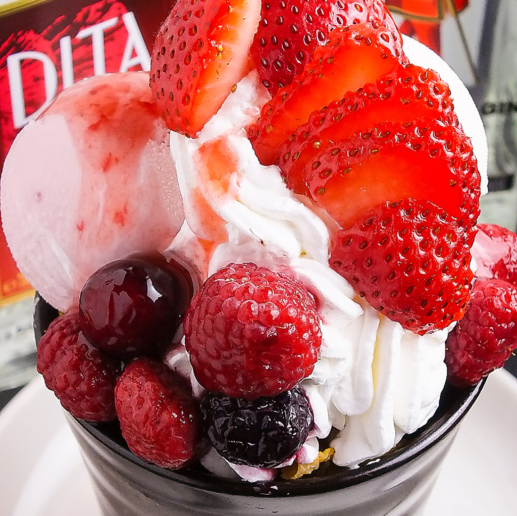 甘～いスイーツもんじゃも大好評☆鉄板の上で焼きあげる新感覚もんじゃ！