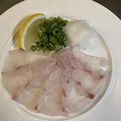 真鯛の薄造り