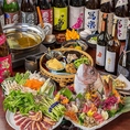 旬の鮮魚をふんだんに楽しむ豪華なコースを各種ご用意しております。日本酒を含む飲み放題付きで、美味しい料理とお酒を一緒にお楽しみいただけてお得です◎ボリューム感があり、お腹も心も大満足になります。特別な日のお食事やご宴会などにぜひご利用ください。