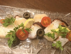 帆立貝柱と地ダコのカルパッチョ