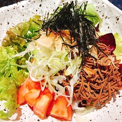 手打ち揚げ蕎麦サラダ