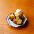 料理メニュー写真 鹿児島産焼き芋とバニラアイス