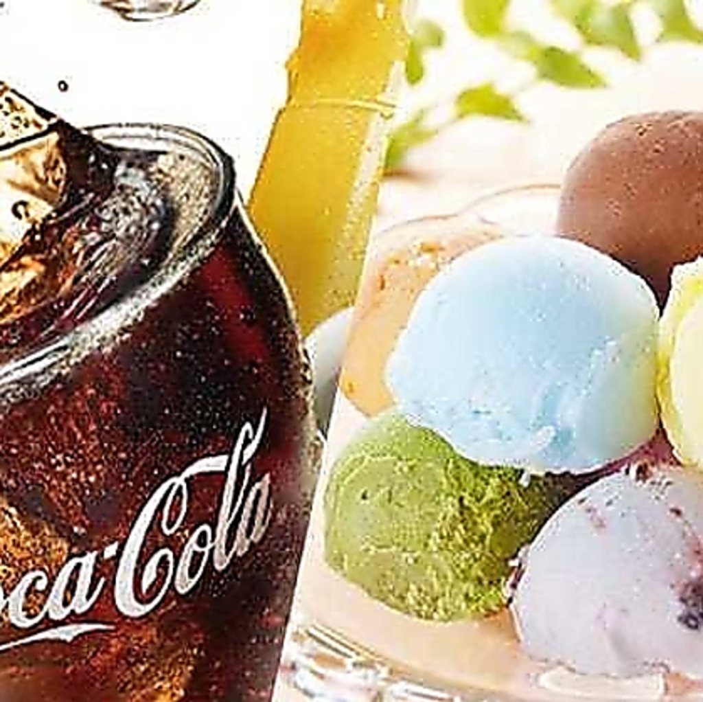 ドリンク＆アイスバーも食べ放題！お口さっぱり、気分に合わせて楽しめます。