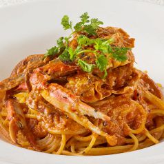 限定１０食！渡り蟹のオーロラソースパスタ1298円