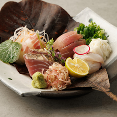 生本鮪入り鮮魚の刺身3種盛り