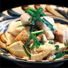 島ちゃん豆腐と厚切り豚バラ肉の塩いため
