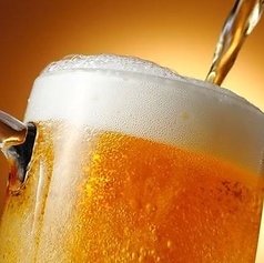 生ビール付き2時間単品飲み放題1800円(税込)！