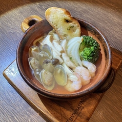 海老とあさりのアヒージョ