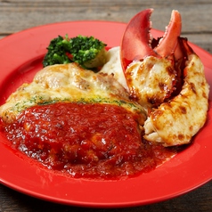 ロブスターの黄金焼き＆チキンミラネーズ　Lobster Tail with MayonnaiseSause & Chicken Milanese