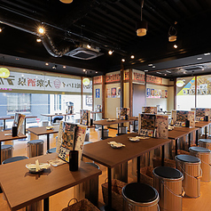 銭湯の脱衣所をイメージした店内でゆったり銭湯気分♪※画像はイメージです